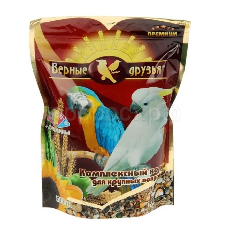 Верные друзья для крупных попугаев 500гр Верные друзья для крупных попугаев 500гр