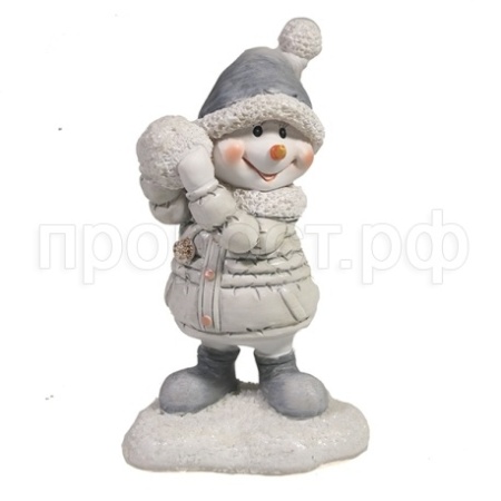 Снеговик со снежком L6.5W5H10.5  715348/W217