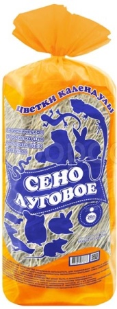 Сено Барсик Луговое цветки календулы 20л/10шт/92121 Сено Барсик Луговое цветки календулы 20л/10шт/92121