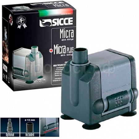 Помпа Micra Plus подъем 85см 600 л/ч 43х57хh52мм/90841/SICCE/ Помпа Micra Plus подъем 85см 600 л/ч 43х57хh52мм/90841/SICCE/