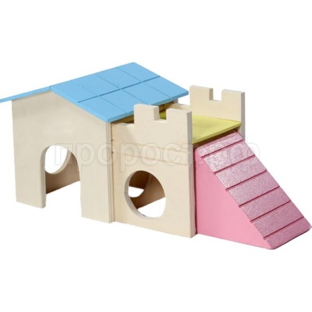 Игровой комплекс Домик д/грыз. 24*10*10см/42031016/Триол Игровой комплекс Домик д/грыз. 24*10*10см/42031016/Триол