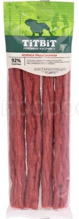 Лакомство для собак Колбаска Традиционная Золотая коллекция 80г/018675