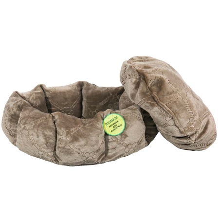 Лежанка круглая с подушкой коричневая 52*20см/DONBARON Лежанка круглая с подушкой коричневая 52*20см/DONBARON