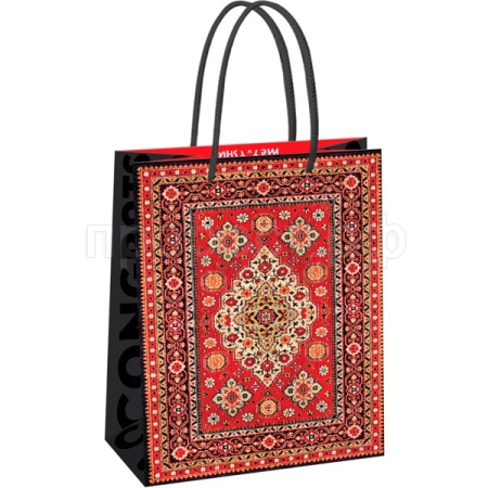 Пакет подарочный 18*23*10см "Carpet" матовая ламинация MESHU/Рельеф