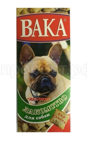 Вит Лакомство Яблоко 100г для собак/18шт/Биосфера