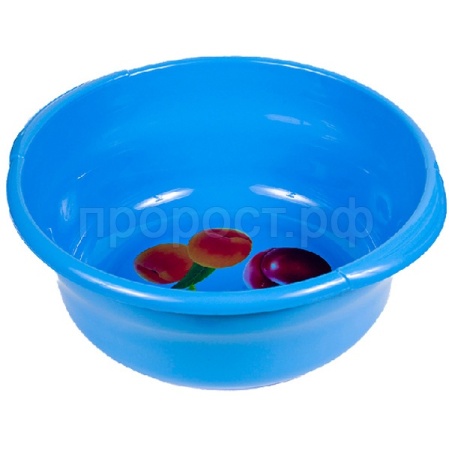 Таз 16л "Новинка" с ручками светло-синий 03015
