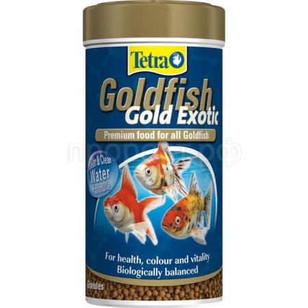Корм для рыб Tetra Goldfish Gold Exotic гранулы для золотых рыбок 250мл/753129