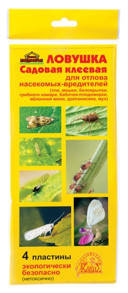 Клеевая ловушка "М" от садовых вредителей (4пластины) ВХ Клеевая ловушка "М" от садовых вредителей (4пластины) ВХ