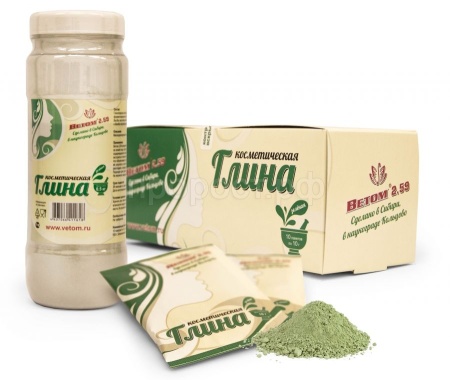 П Глина косметическая Ветом зеленая 10г 2.59 "Исследовательский Центр" Россия