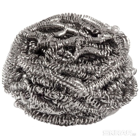 Мочалка д/посуды металл. спираль (1шт) 310568/50шт/Рыжий Кот