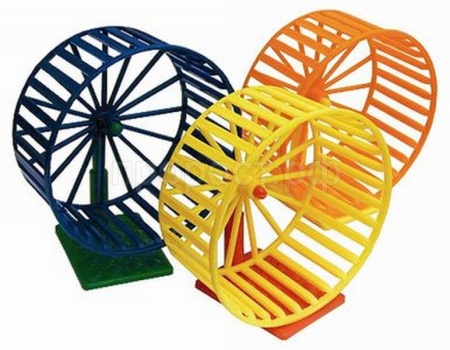 Игрушка для грызунов Колесо D100 Пластик на подставке/16943 Игрушка для грызунов Колесо D100 Пластик на подставке/16943