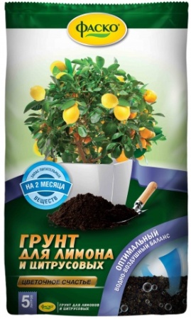 Грунт Фаско для Лимона и Цитрусовых 5л Грунт Фаско для Лимона и Цитрусовых 5л