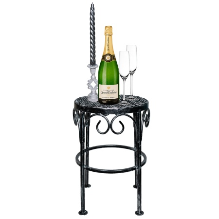 ДЕКОР Подсвечник Ампир бел серебро РЗДИ/1шт