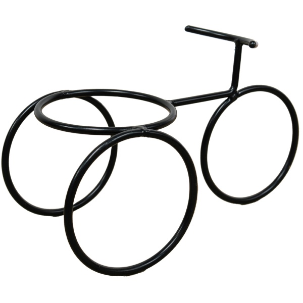 Подставка Настольная РЗДИ Велосипед мини 1 горшок черный