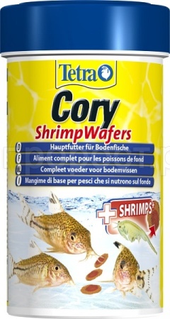 Корм для рыб Tetra Cory Shrimp Wafers для донных рыб с креветкой 100мл/257399