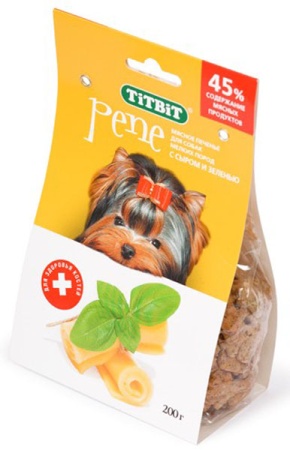 Лакомство С Печенье PENE с сыром и зелен200гр 7119