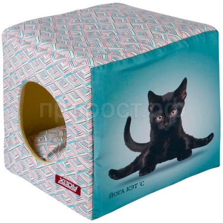 Лежанка Куб Йога Кэтс №3 зеленый/01637-2/2/Ксоди