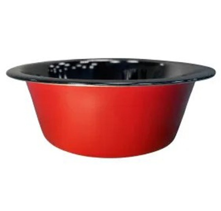 Миска метал 0,35л Стандарт красная/Ц720/ЗР