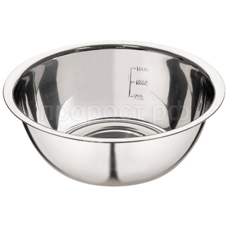 Миска 2,5л Bowl-Roll-24 нерж. сталь зеркальная полировка 003278 /50шт/ Mallony