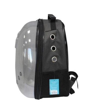 Рюкзак-переноска д/животн.с панор.видом вентил.отверст.20x25x41см серый/Рп28с/