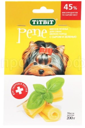 Лакомство С Печенье PENE с сыром и зелен200гр 7119