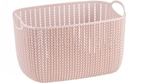 Корзинка универс. Вязание 7л чайная роза М2381 /9шт/М-пласт