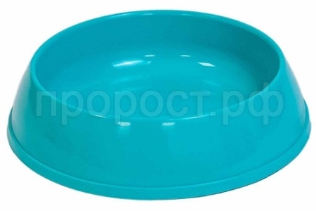 Миска одинарная пластик д/кошек ZERO нулевка 200мл бирюза/2234/Дарэлл