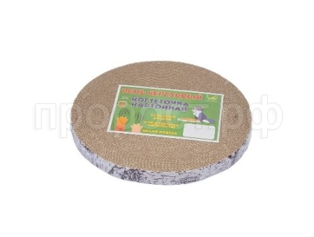 Когтеточка Берёзовый пень средний с пропиткой картон 25*35см ЧИП 