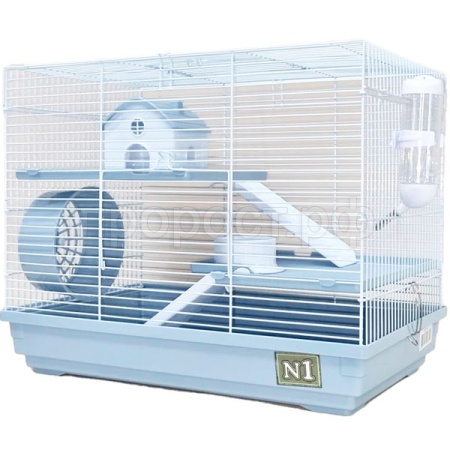 Клетка для грызунов N1 ДКг513 3-х этажная прямоугольная укомплектованная 47*30*37см Клетка для грызунов N1 ДКг513 3-х этажная прямоугольная укомплектованная 47*30*37см