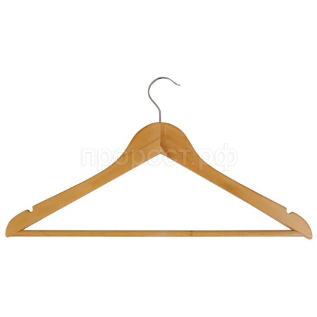 Вешалка W2-Р деревянная с перекладиной (эконом) 311362/20шт/Рыжий Кот