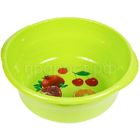 Таз 16л "Новинка" с ручками фисташковый 03015