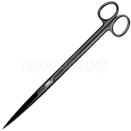 Ножницы из нерж.стали с прямыми ножами д/растений черные/I-545-1/ Ножницы из нерж.стали с прямыми ножами д/растений черные/I-545-1/