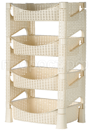 Полка хозяйственная Плетенка слоновая кость 16029 /1шт/Арз