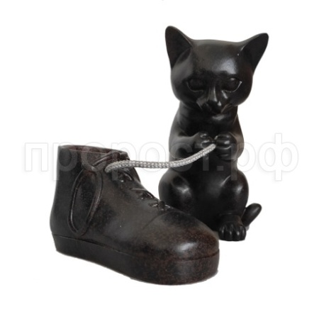 Котенок с ботинком черный 718548/C012