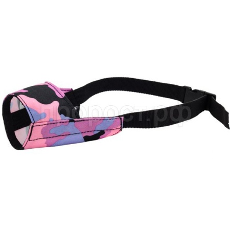 Намордник нейлон №0 принтованый розовый/13040000-12/Каскад