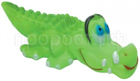 Игрушка с Крокодил из винила д/средних пород 15см С2489/ЗР