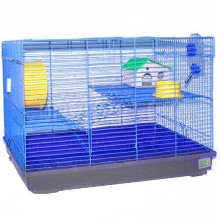 Клетка для грызунов N1 ДКг522 3-х этажная прямоугольная укомплектованная 58*32*41см  Клетка для грызунов N1 ДКг522 3-х этажная прямоугольная укомплектованная 58*32*41см